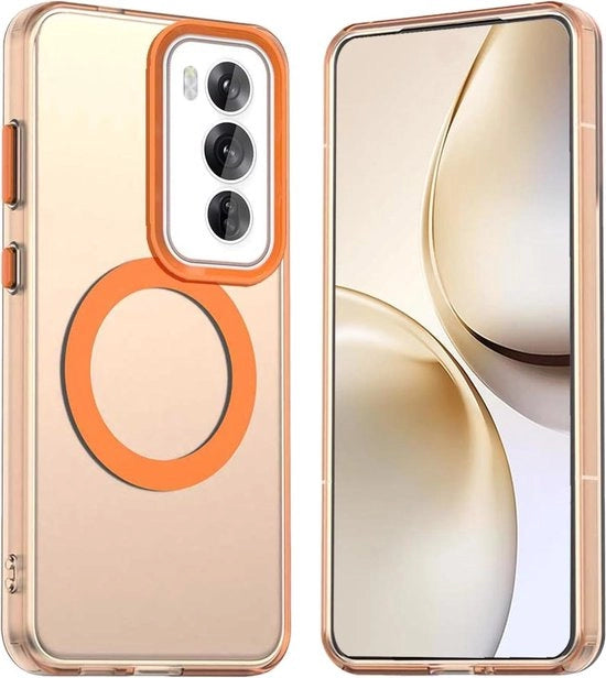 Hoes per OPPO Reno 12 5G - TPU+PC Hoes - Materiale Orizzontale con Compatibilità MagSafe