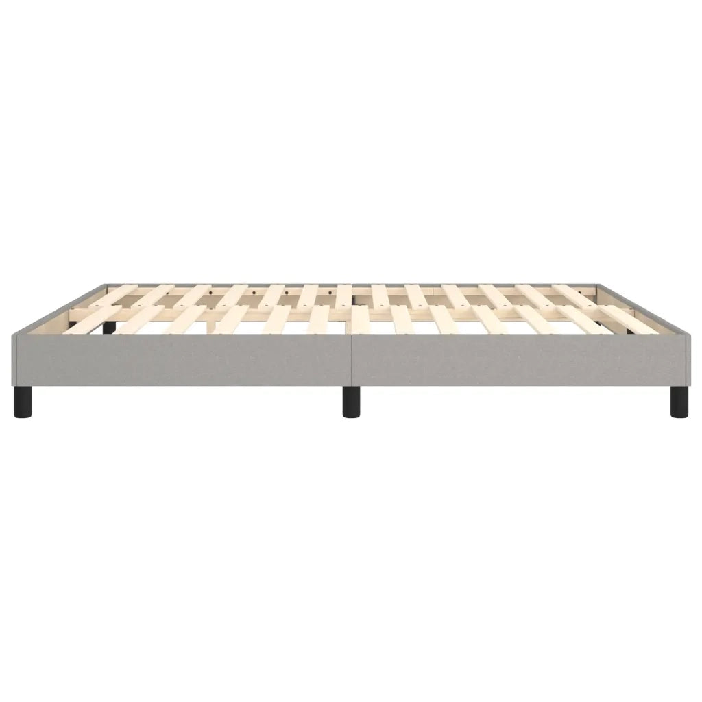 Struttura Letto a Rete a Molle Grigio Chiaro 180x200 cm Tessuto 3120532