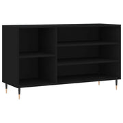 Scarpiera mobile contenitore per scarpe mobile per ingresso/corridoio/soggiorno 102 x 36 x 60 cm legno ingegnerizzato nero 02_0021941