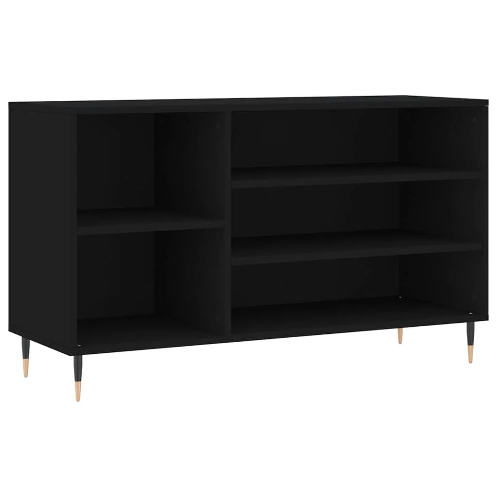 Scarpiera mobile contenitore per scarpe mobile per ingresso/corridoio/soggiorno 102 x 36 x 60 cm legno ingegnerizzato nero 02_0021941