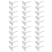 Hanger a piatto 30 pezzi - Hanger in acciaio - Hanger da esposizione - Per supermercati/jewelers - 3,5 mm di diametro - Galvanizzato - Hanger da esposizione