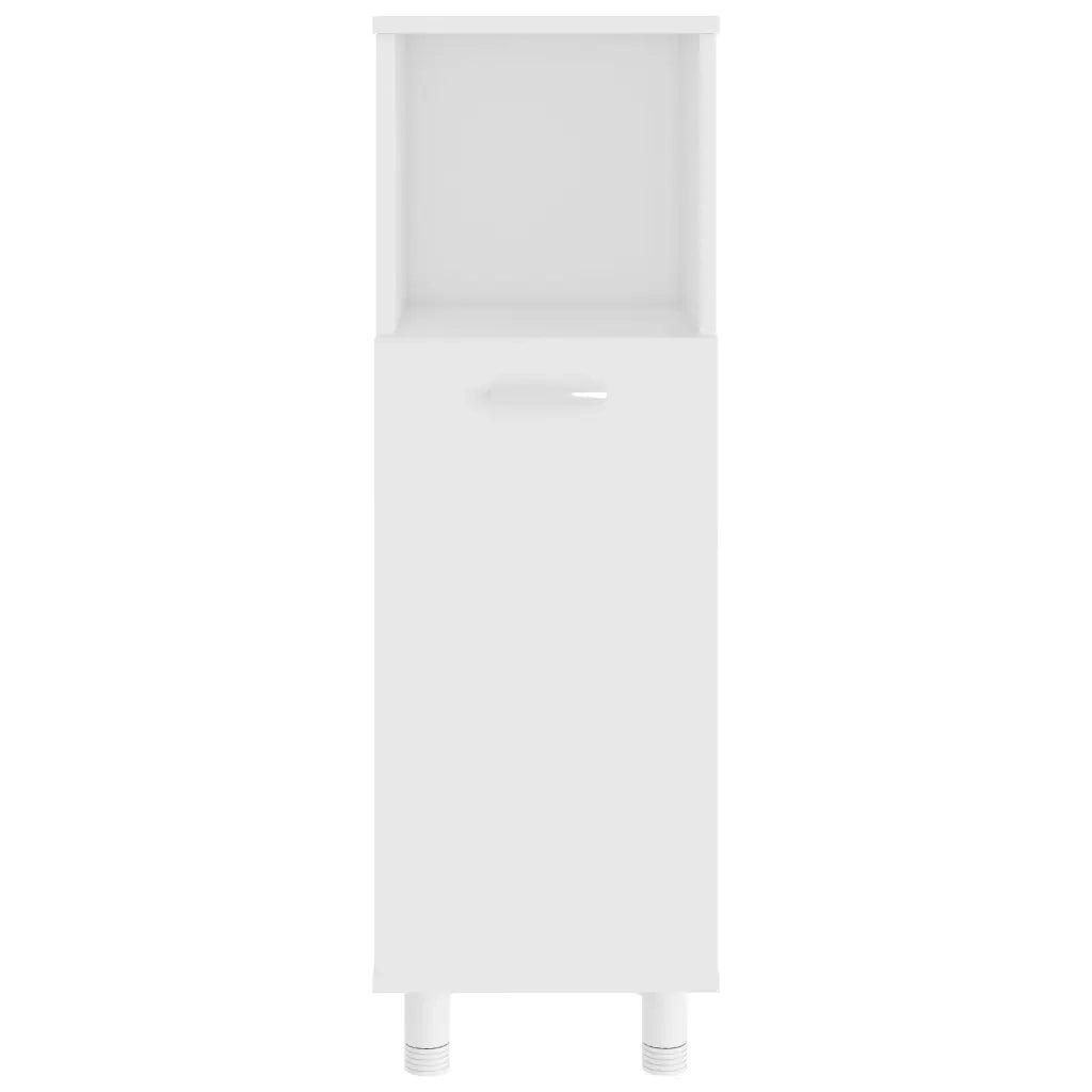 Armadio da Bagno Bianco 30x30x95 cm in Legno Multistrato 802615
