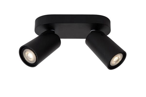 Lucide XYRUS faretto soffitto 2 luci nero GU10 dim
