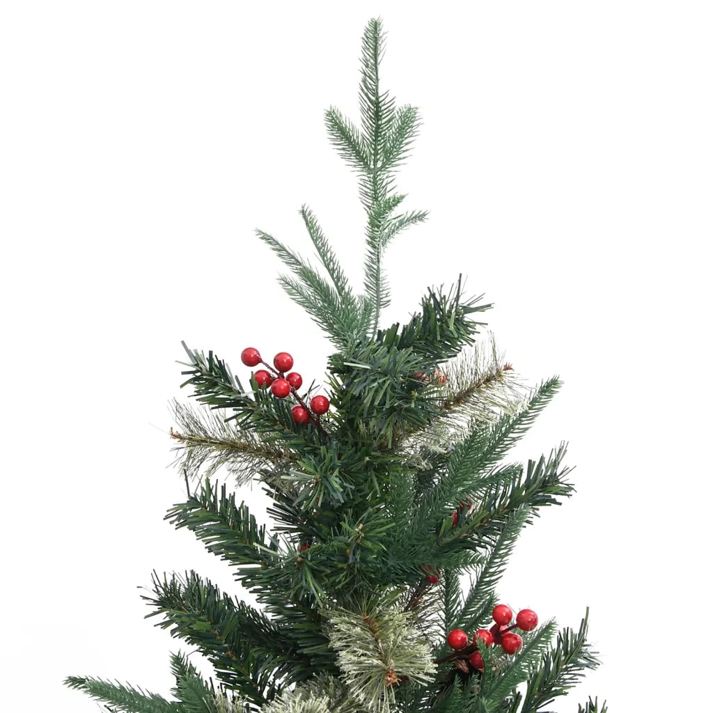 Albero di Natale con Pigne Verde 225 cm in PVC e PE 340528