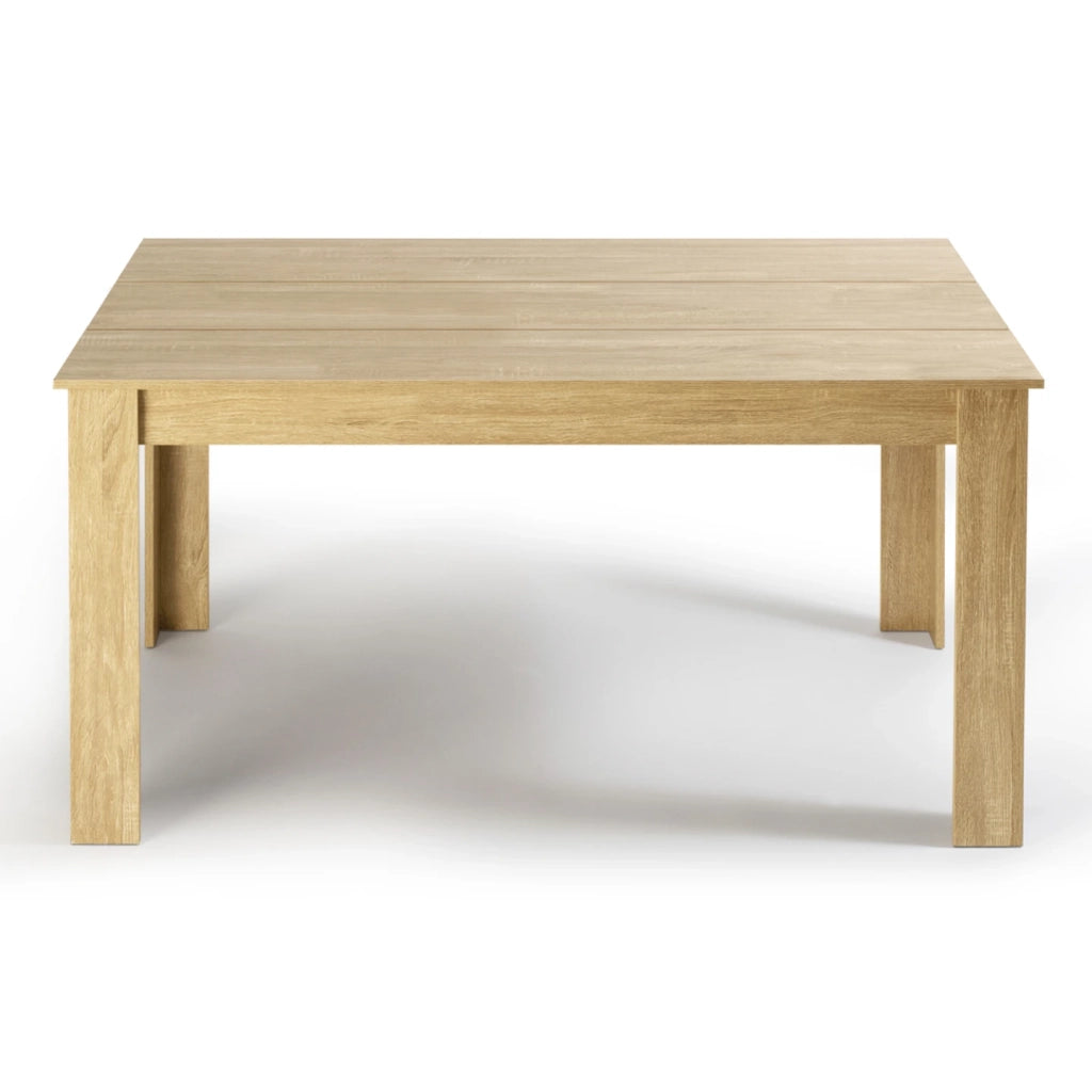 IDMarket - Tavolo da pranzo rettangolare GEORGIA a 6 posti in simil-faggio 140 x 80 cm