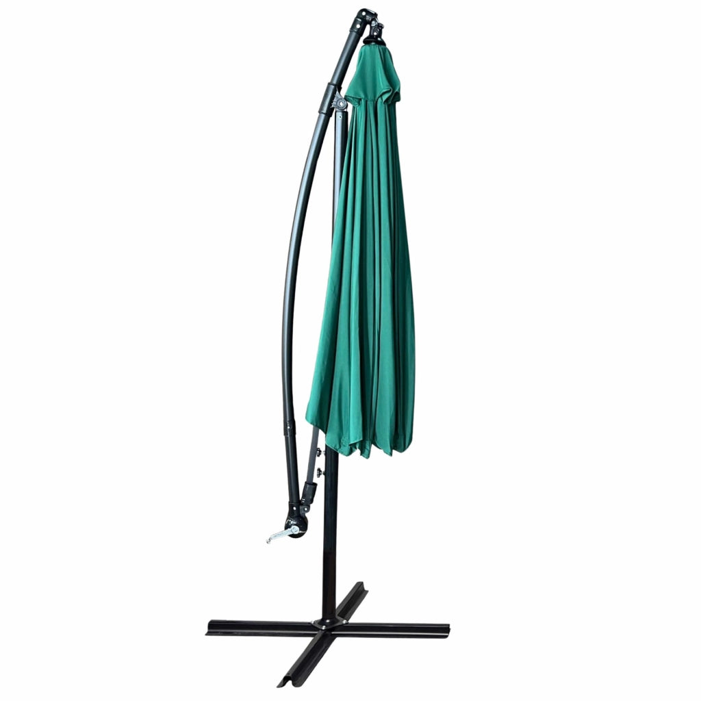 Ombrellone da giardino ASTER con protezione UV in colore verde scuro peso 12,1 kg dimensioni 300x300x245 cm
