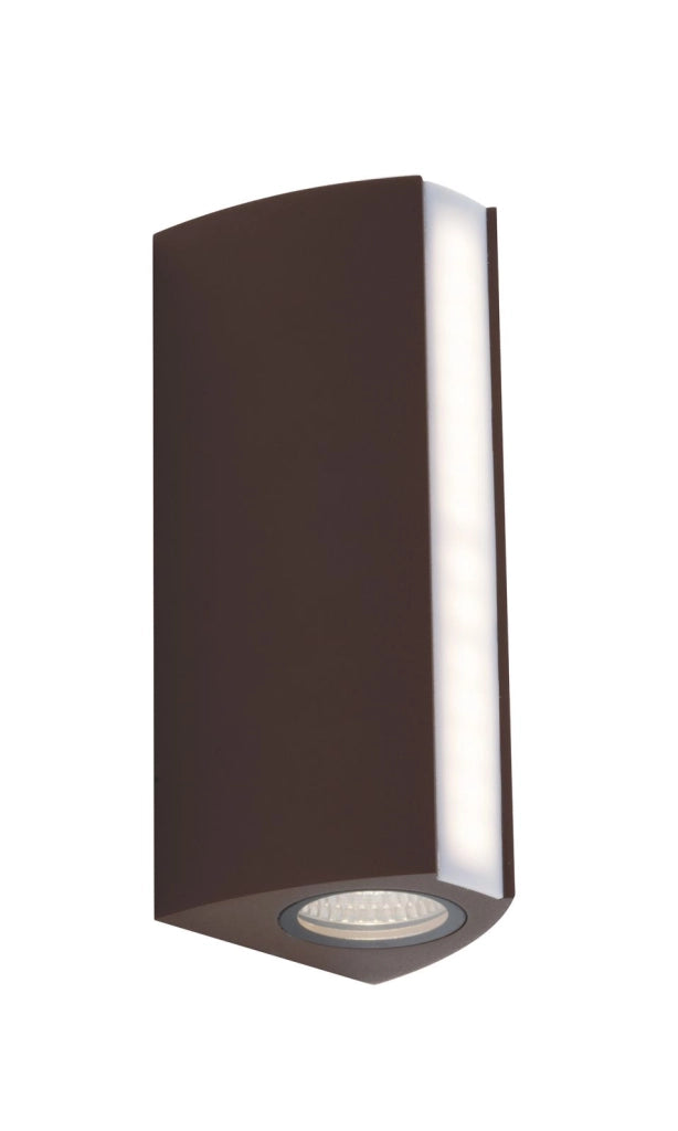 APPLIQUE TRIEMISSIONE LED RAY BRONZO 14W 1490LM CCT 3000K / 4000K IP54 8,5X7,8X20CM