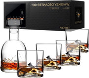 Set da Cocktail in Cristallo a 5 Pezzi con Stampa Everest