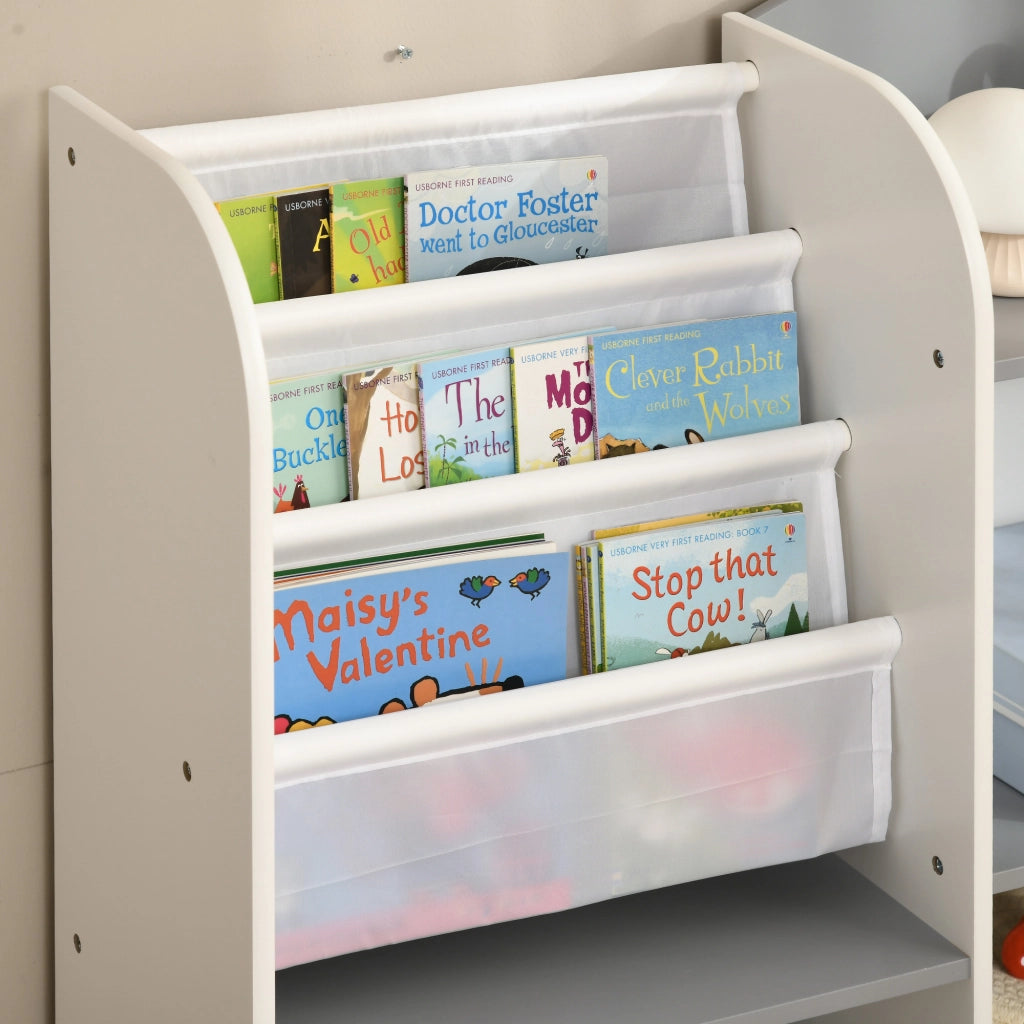 Libreria per Bambini ¨C Zephmum ¨C Legno, Grigio, 85x26x84cm