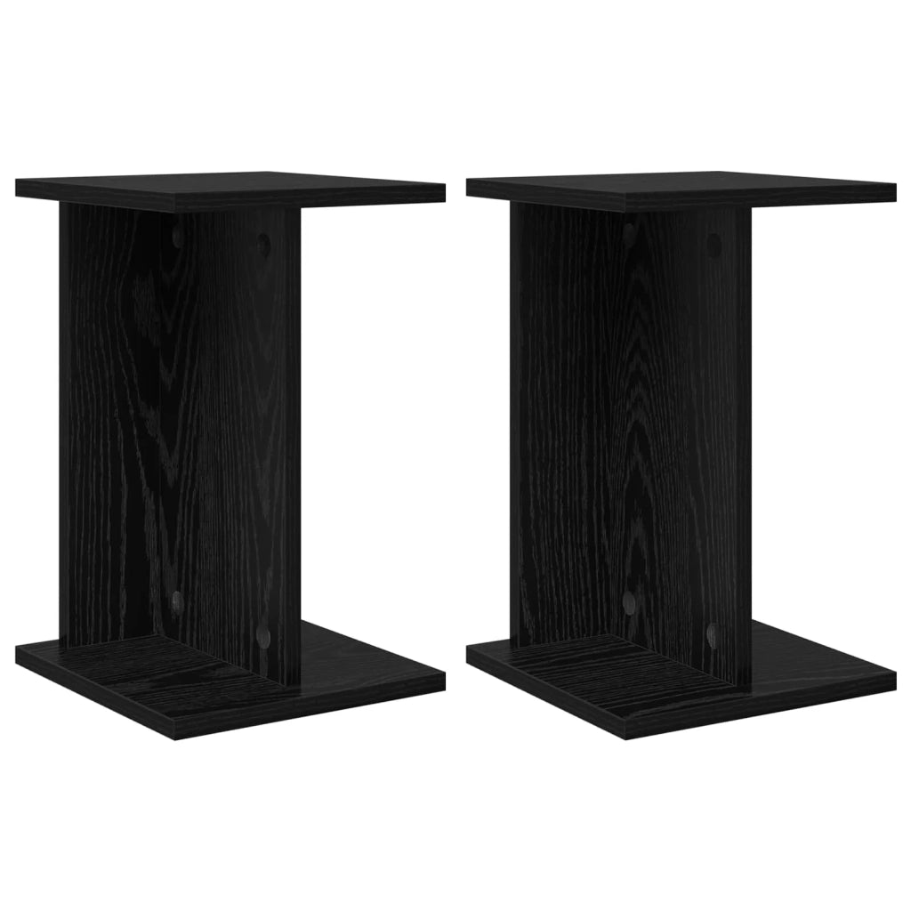 Supporto per piante 2 pz Rovere Nero 25 x 25,5 x 40,5 cm 899677