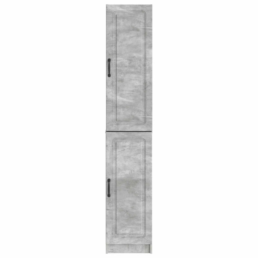 Set di armadi 2 pcs Grigio Cemento Legno ingegnerizzato