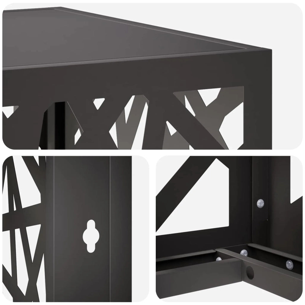 Copertura per condizionatore d'aria Nero 90 x 40 x 60 cm 8014150