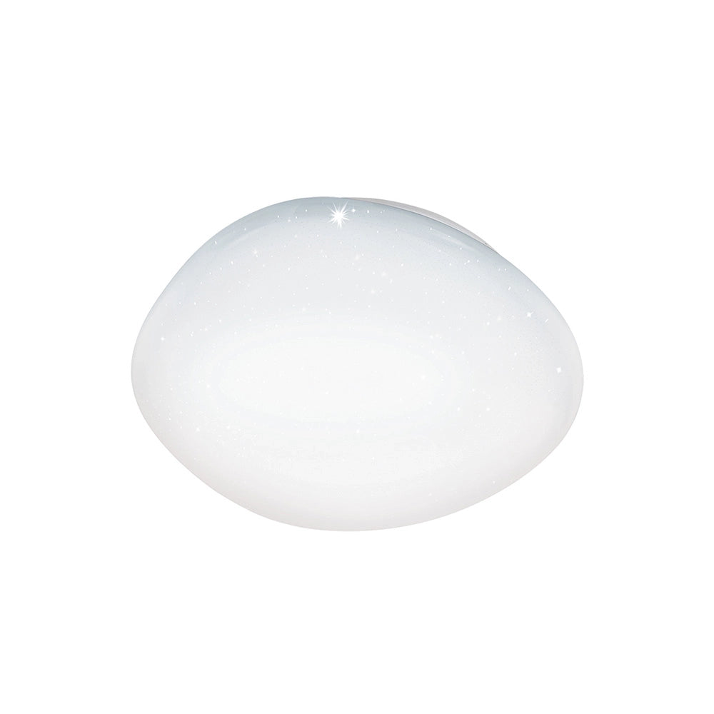 Plafoniera Contemporanea Sileras-Z Grande Led Acciaio Bianco