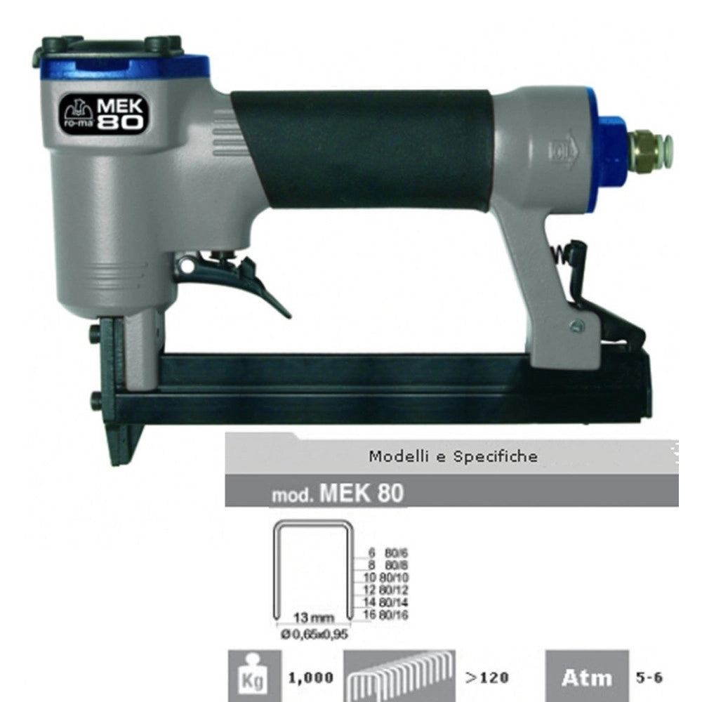 Trade Shop - Fissatrice Pneumatica Ro-ma 5-6 Atm Mek80 Professionale Aria Compressa Maestri -