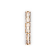 Maytoni applique contemporanea Facet 3 luci E14 oro metallo vetro trasparente