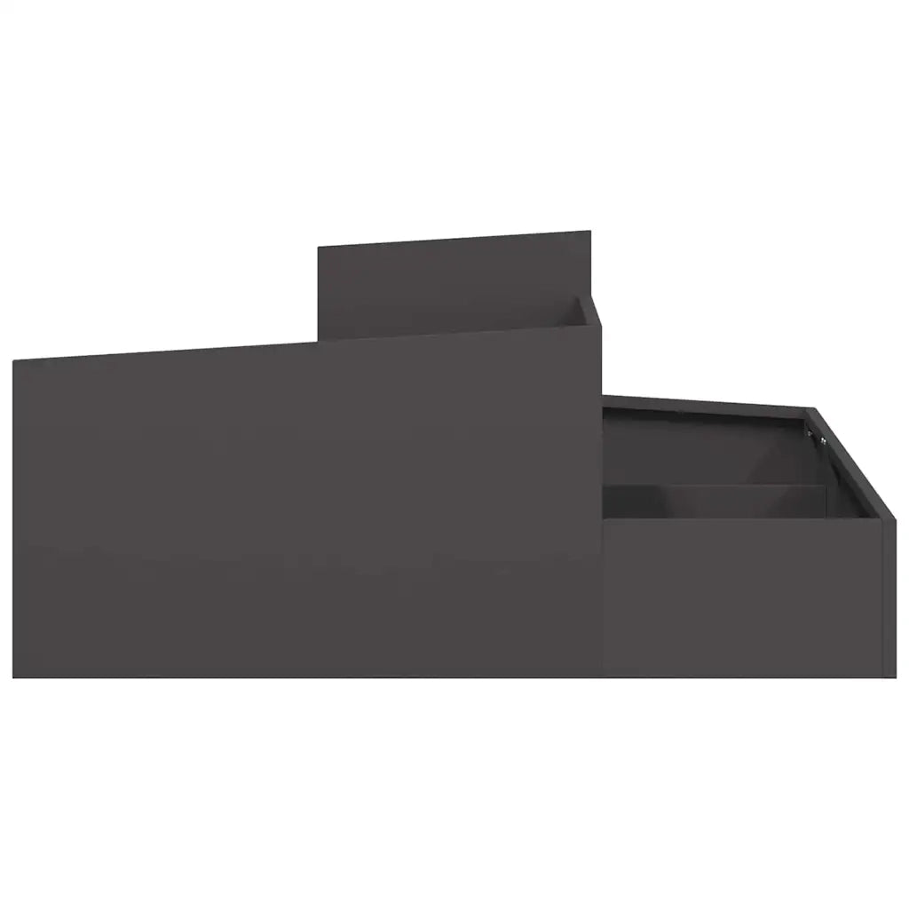 Fioriere | Cassetta per fiori | Vaso da giardino Nero 100 x 100 x 50 cm