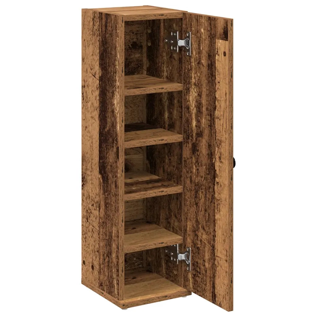 vidaXL Mobile da Bagno con Portarotolo Legno Antico 20,5x22x72 cm