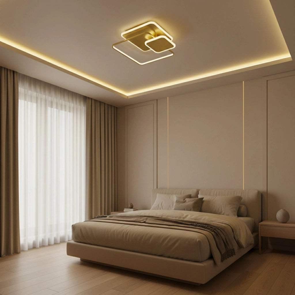 Lampada Da Soffitto App1713-c Gold Led
