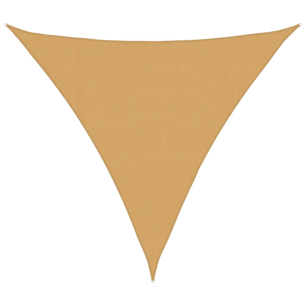 Vela Parasole 160 g/m² Triangolare Sabbia 4x4x4 m in HDPE 4002060