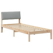 Letto singolo | Letto per adulti | Struttura del Letto Marrone e grigio chiaro 75 x 190 cm