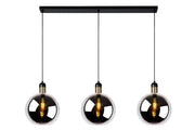 Lampadario Lucide Julius 3xE27 dimmerabile nero/oro