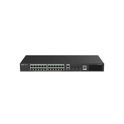 Reyee smart switch poe gigabit 28 p., 24 p. poe/poe+ rj45, 2 p. uplink gigabit rj45/sfp - RG-ES228GS-P