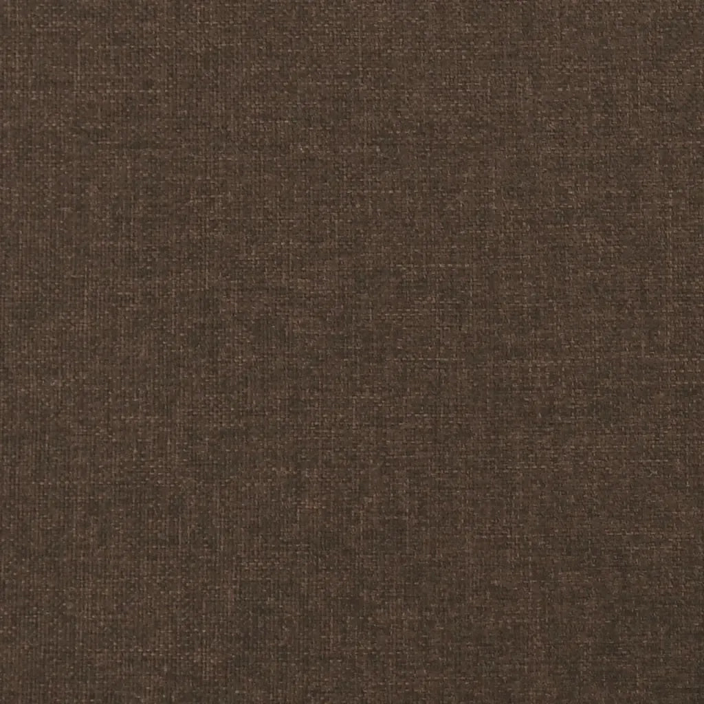 Giroletto a Molle con Materasso Marrone Scuro 120x190cm Tessuto