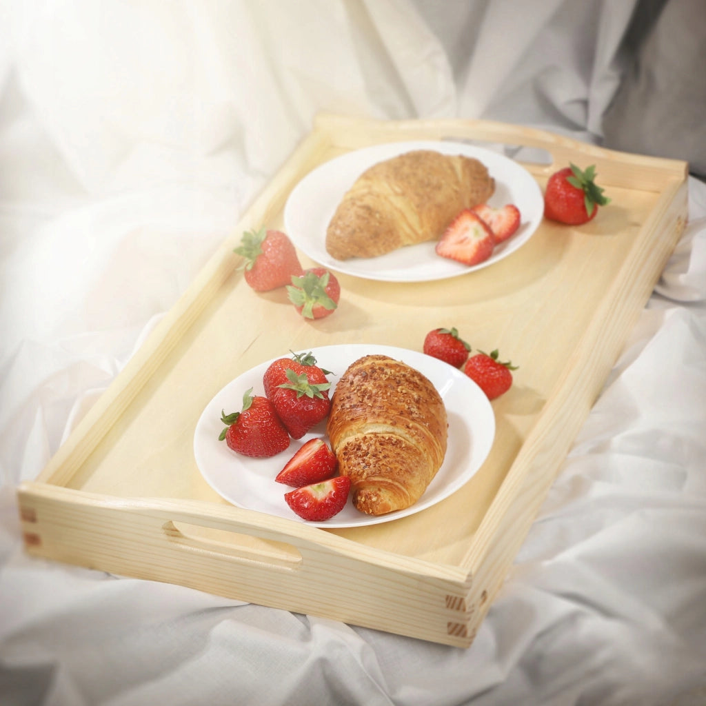 Tavolino da colazione pieghevole in legno KADAX per laptop da letto, vassoio regalo