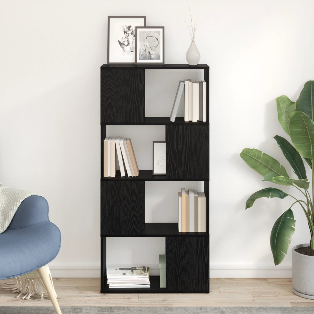 Libreria Rovere nero Legno ingegnerizzato 60 x 24 x 124 cm