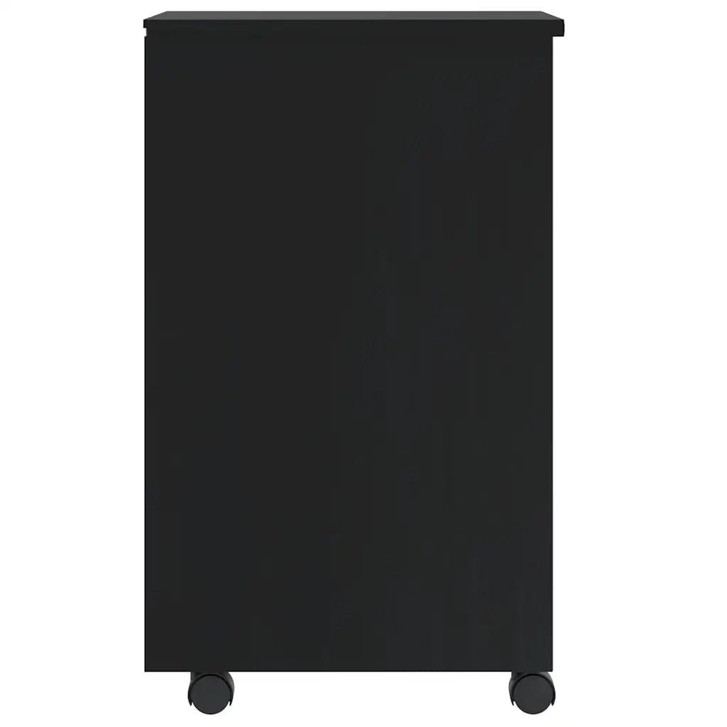 Armadietto Rotante con Cassetti MOSS Nero Legno Massello Pino 4015782