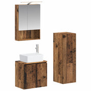 Set di mobili per il bagno 4 pcs Legno antico 3407445