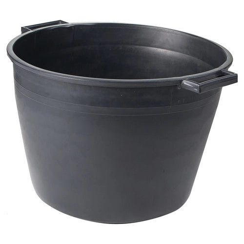 CASSA MACERIE TONDA IN PP NERO LT.40- mm 450x350x355- FF- pezzi 1