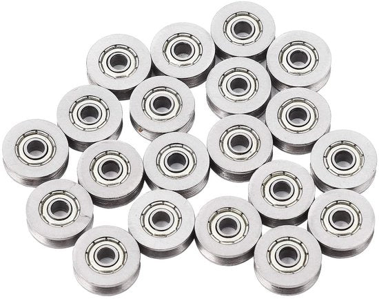 Viti plus - Disco a V per bielle per sistema di movimento lineare a rail 3 x 12 x 4 mm - 20 pezzi
