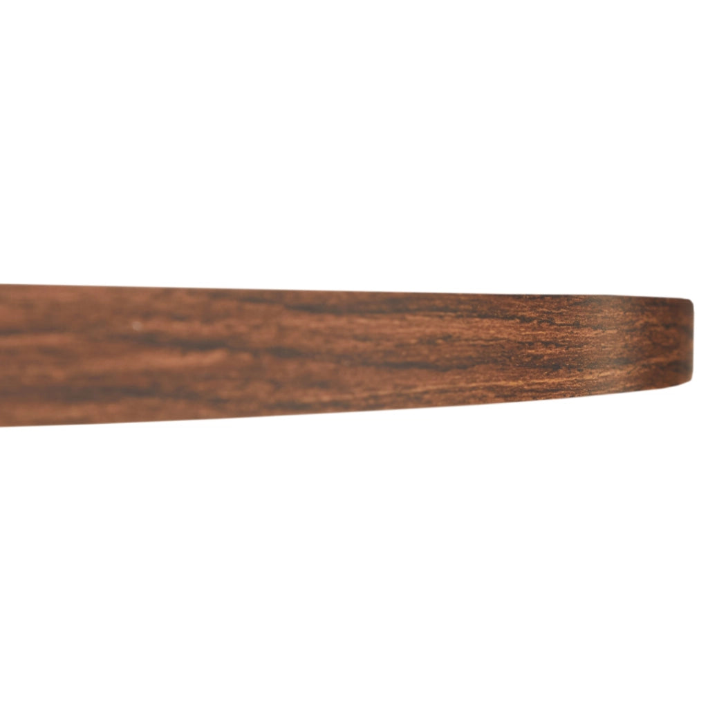 LIV Tavolo da pranzo rotondo da 110 cm in legno scuro