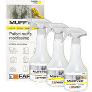 Faren muffyxid 500 ml pulitore antimuffa ad azione rapida igienizzante 3 pezzi