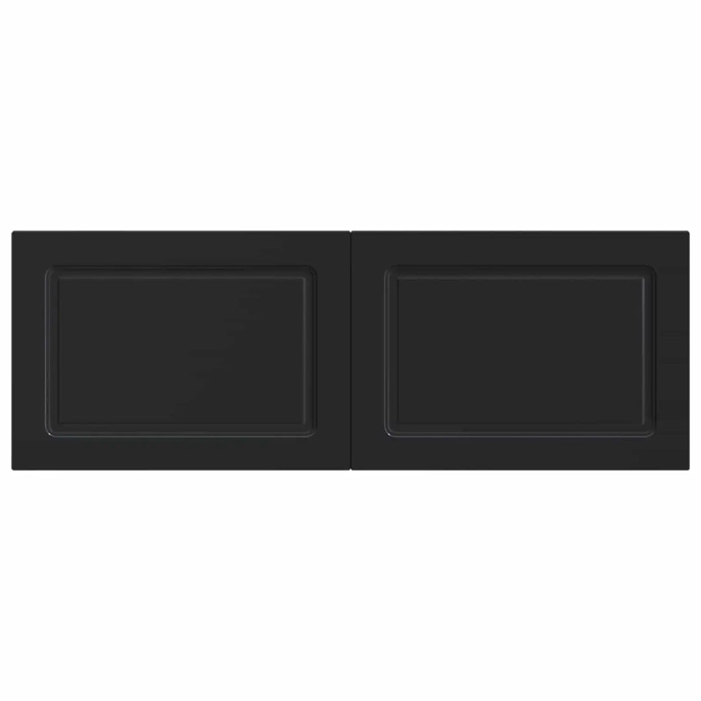 Testiera da Muro UTRECHT Nero Legno ingegnerizzato 897836