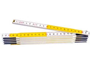 DOPPIOMETRO IN LEGNO BICOLORE- - bianco/giallo (0-35-458) - 10 pezzi STANLEY