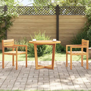 Tavolo da pranzo rotondo da giardino Ø90x75 cm in Legno Massello di Acacia 4108134