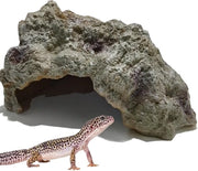 Rifugio naturale per rettili e anfibi - Decorazione per terrario - Nascondiglio per tartarughe e lucertole - Habitat per anfibi - Forma realistica - Materiale di alta qualità - Casa per rettili
