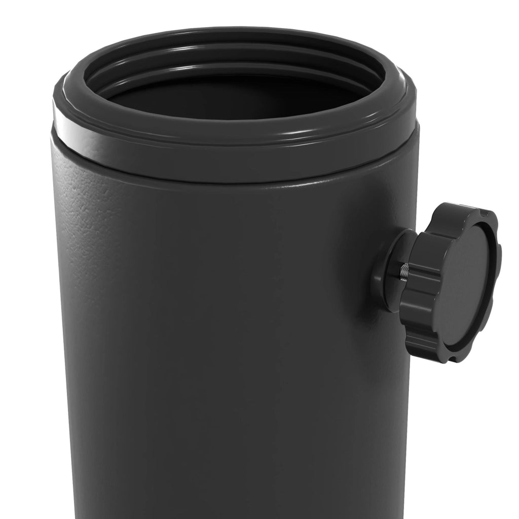 Base per Ombrellone Rotonda Ø43cm da 13kg  per Pali da 38mm e 48mm  in Cemento Nero