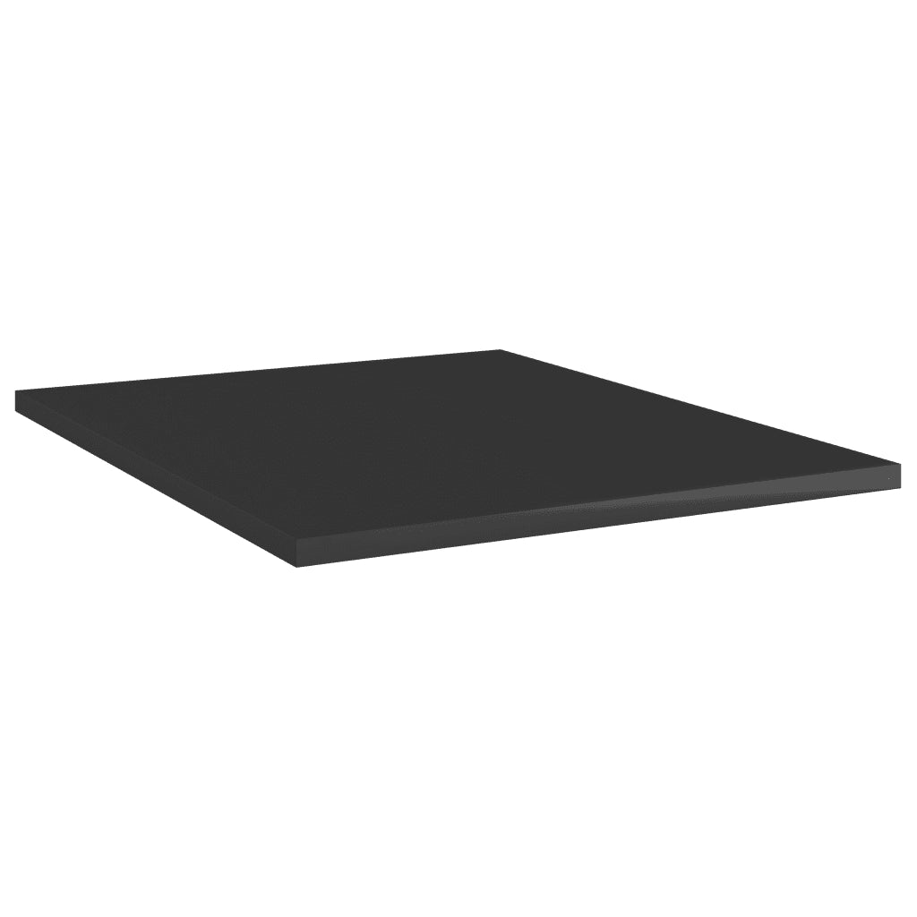 Ripiani per Libreria 8pz Nero Lucido 40x50x1,5cm Multistrato 805199