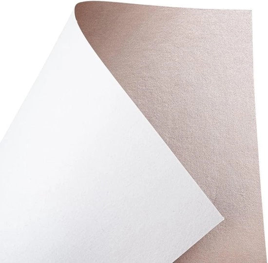 Papier metallic A4 manuale 24 fogli rosa antico per stampe