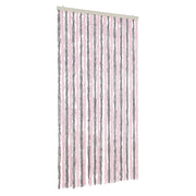 Tenda Antimosche Grigio Argento e Rosa 100x220 cm in Ciniglia CFW7988831