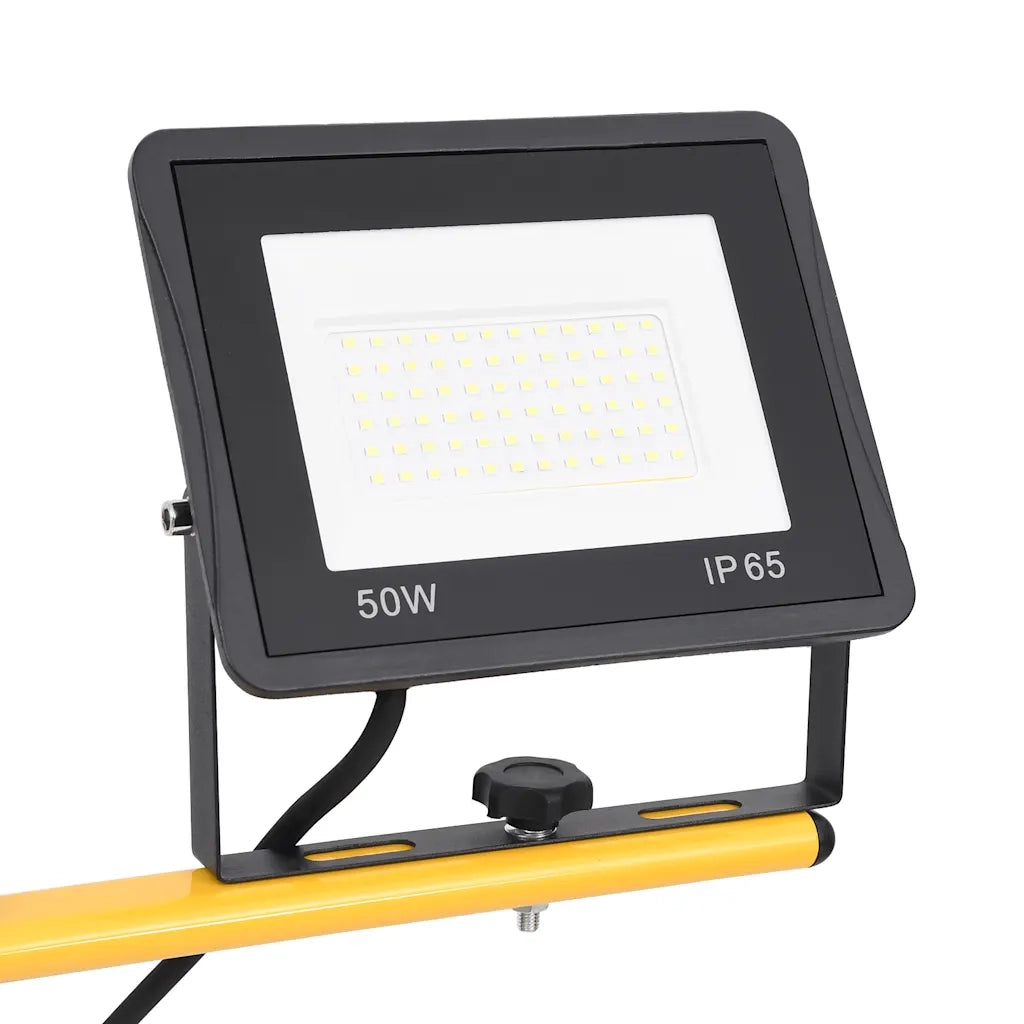 Faretto a LED con Treppiede 2x50 W Bianco Freddo