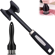 Hamminatore per carne - 2 pezzi - Tenderizzatore per carne a doppia faccia - Spatola per carne antiaderente con manico antiscivolo