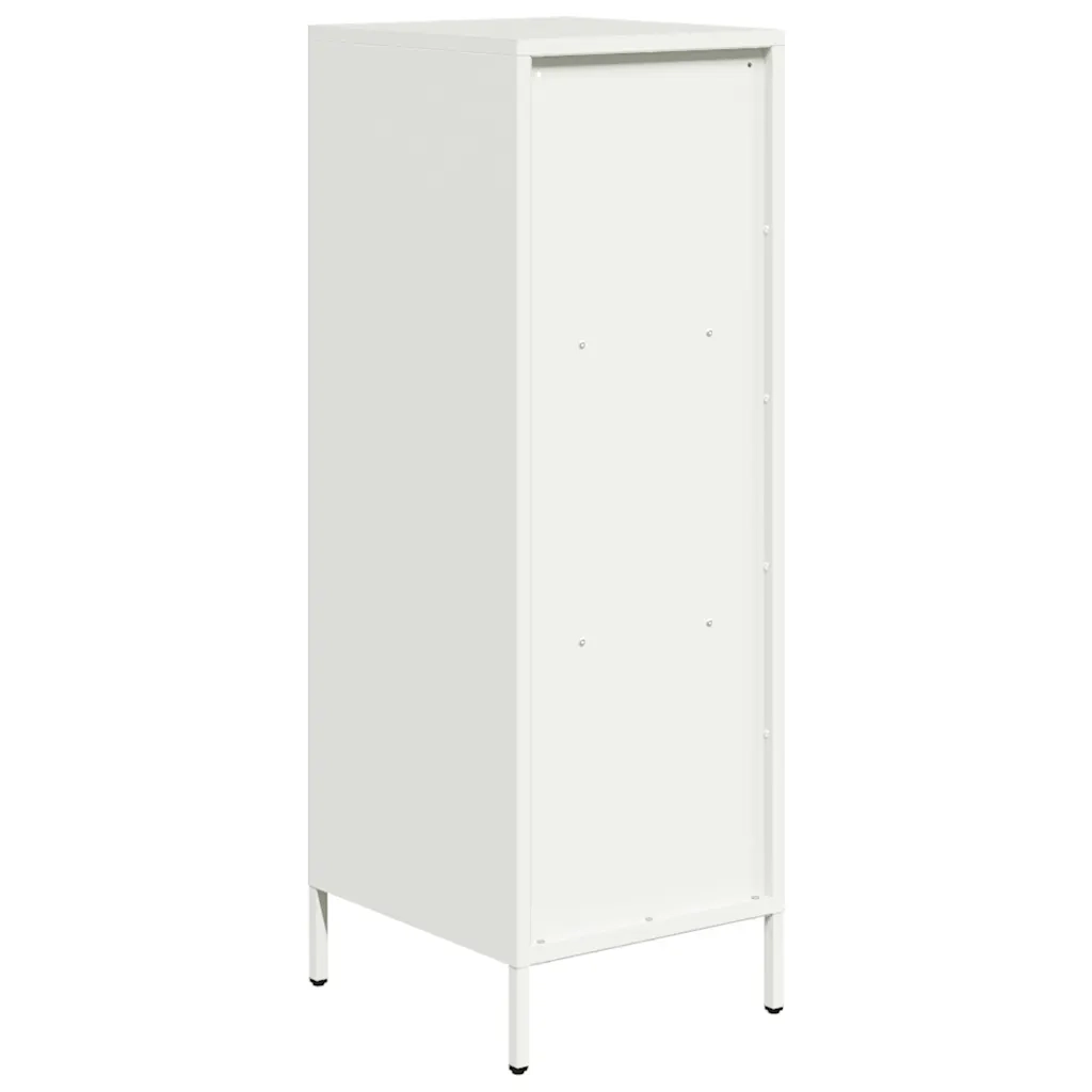 Credenza-Buffet-Armadio da cucina Bianca 35x39x103,5 cm in Acciaio