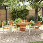 Set da Pranzo per Giardino 7 pcs Legno di Acacia Massello 3334808