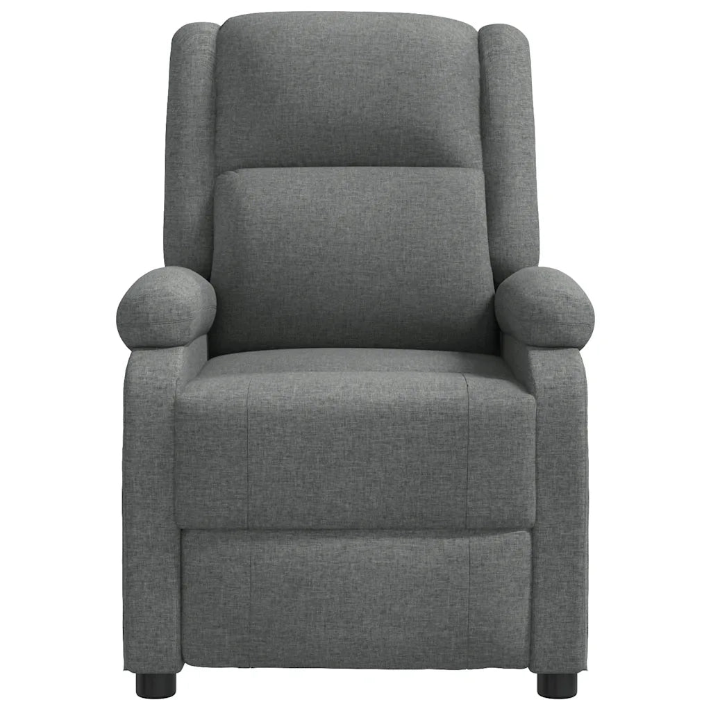 Divano Sedia-Poltrona Reclinabile in Tessuto Grigio Scuro 183556
