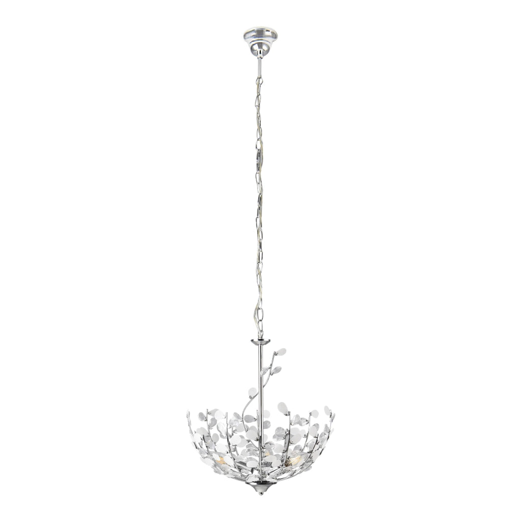 Lampada da terra a sospensione E14 altezza 124 cm cromata 03_0010726