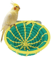 Nido per Uccelli 13 cm - Nido Sospeso - Filo di Cotone - Adatto per Piccoli Uccelli - Posto di Sonno Comodo - Isolamento Termico - Nido per Uccelli